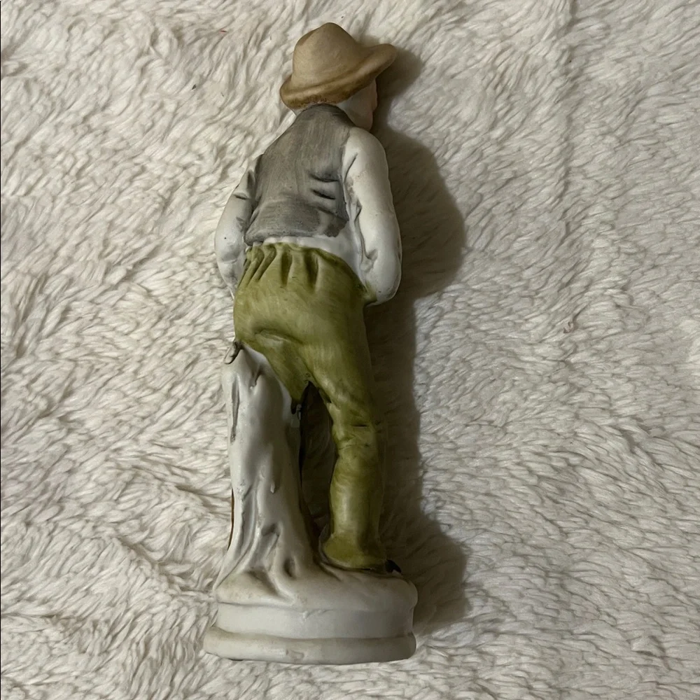 2 Vintage Homco porcelain Old Man Farmer Figurine’s